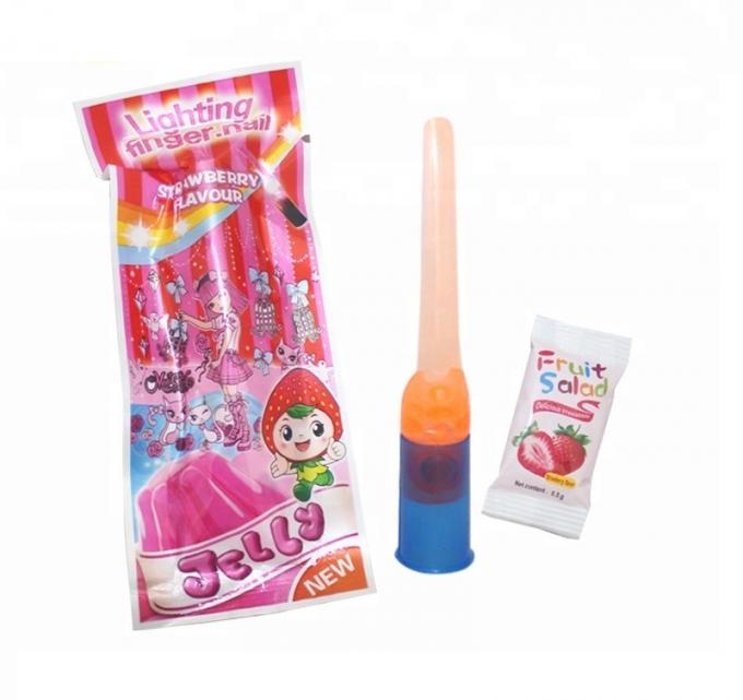 Игрушка ногтя пальца освещает вверх помадки студня конфеты красочные для дней рождения